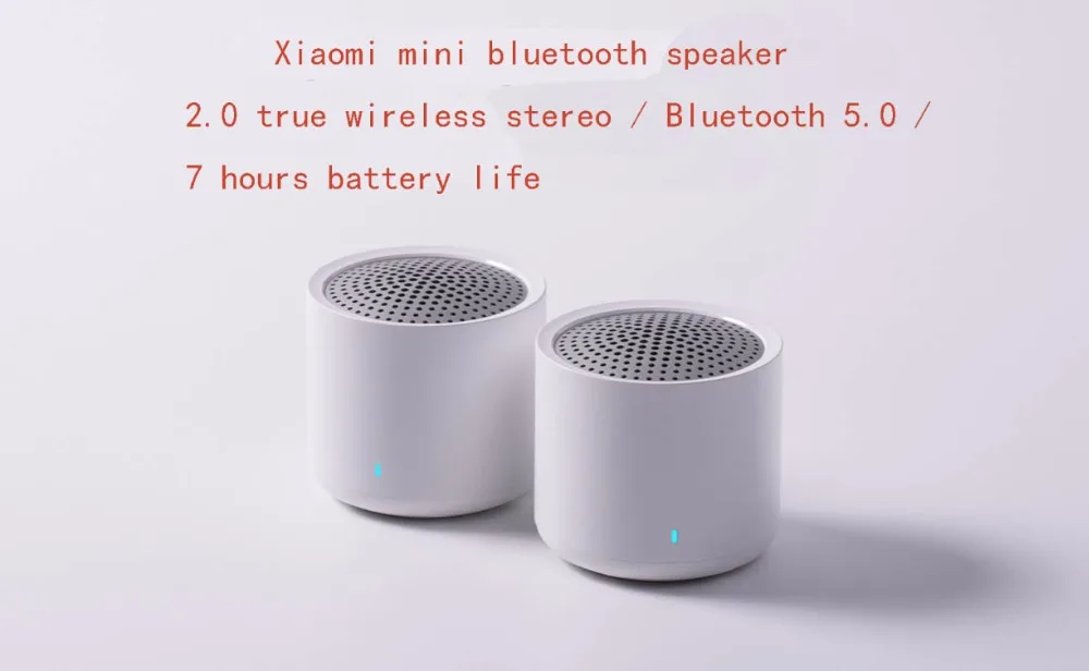 xiaomi Bluetooth динамик, стерео 2 шт, mi динамик, стерео, портативный mi ni, вызов аудио, Bluetooth 5,0, мобильный телефон cal