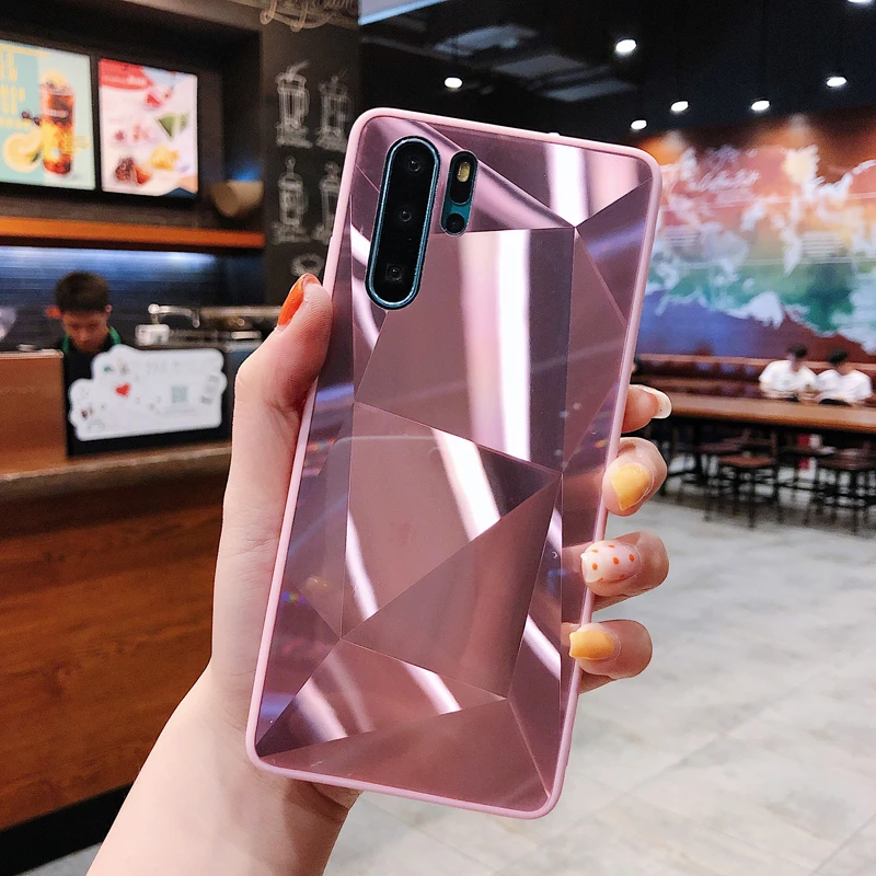 Роскошный Алмазный зеркальный чехол для Huawei Mate 10 20 30 P20 P30 Pro Lite Nova 4e Honor 8X 7S 8S 7C Y9 Y7 Y6
