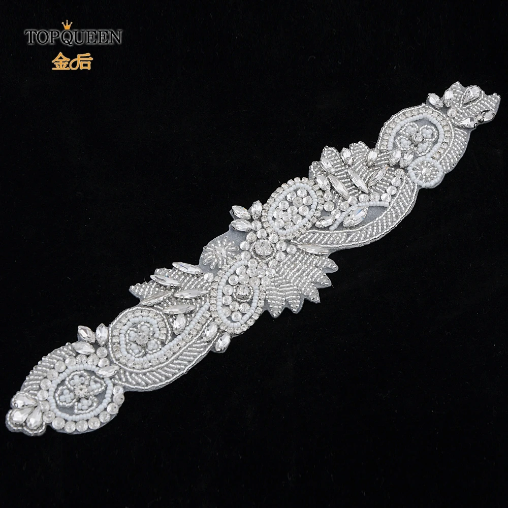 TOPQUEEN SJD-S280 Элегантные Кристаллы Стразы свадебные аксессуары свадебные пояса свадебные ленты Пояски Свадебный эластичный пояс