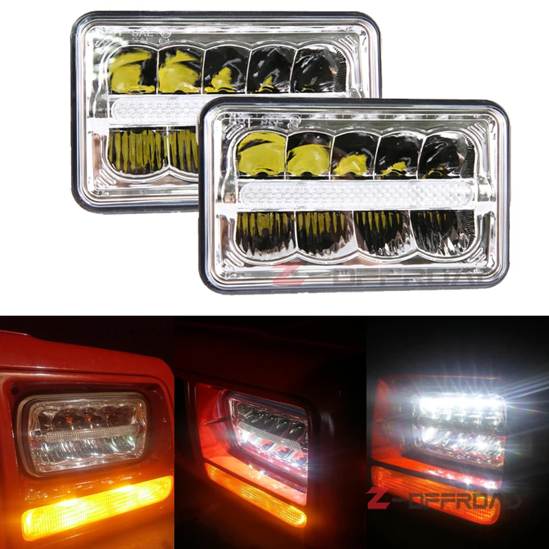 Квадратный 4x6 светодиодный морской луч фары для грузовика замена передней лампы