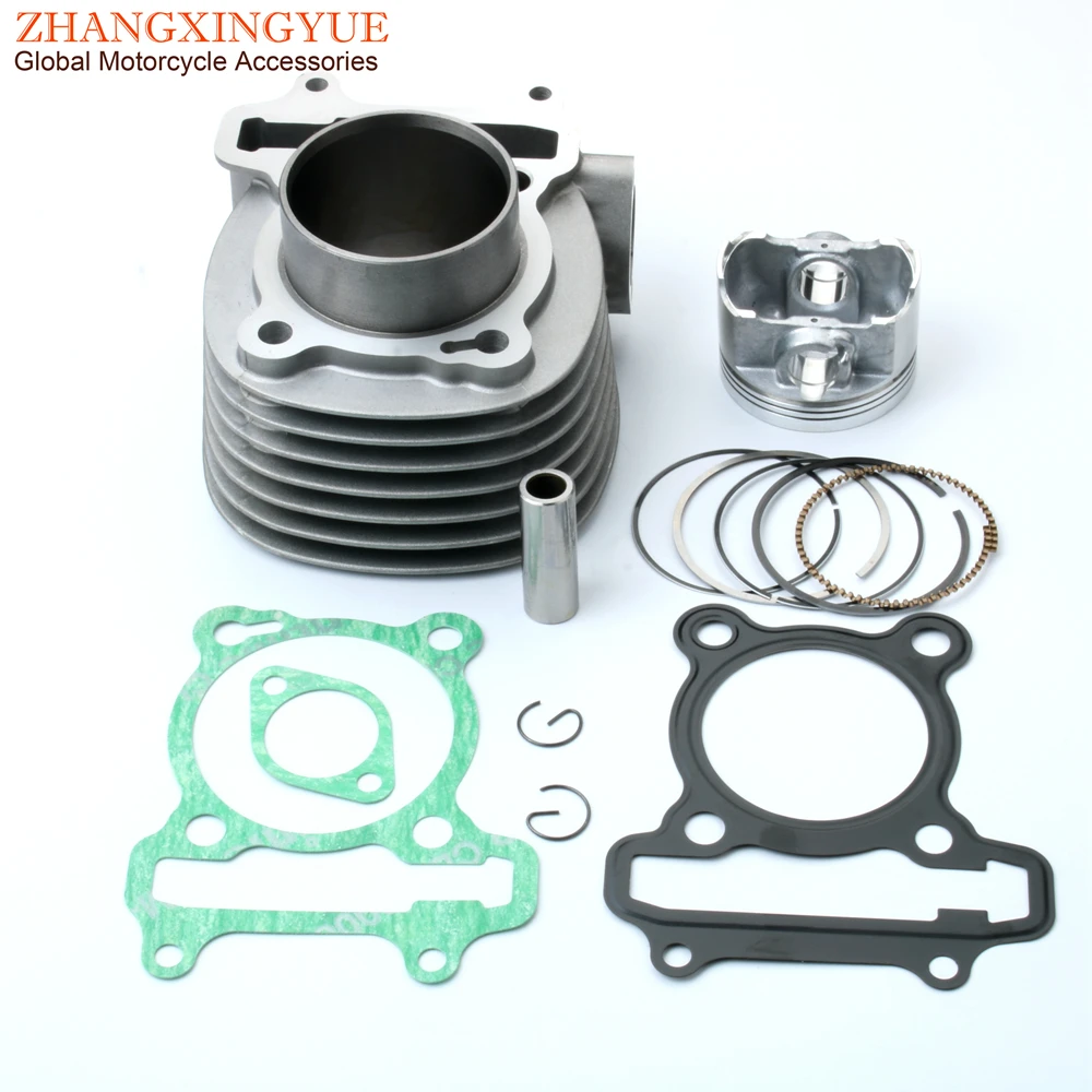 

Scooter 57.4mm Big Bore Racing Cylinder Kit for Sym GR125 XS125T Symphony Sr Orbit Jet 4 125 Upgrade from 125cc to 150cc 4T