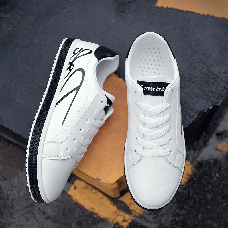 LISM Men Casual Shoes Fashion Sneaker Oxford Pu Leather Mixed Color 2020 Autumn Spring New Walking Lace-up Low-cut | Обувь