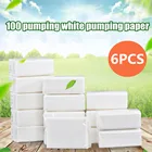1 упаковка белый Бумага полотенца для рук пакет 100 листов ткань салфетки хозяйственные тканевые салфетки Туалет Бумага оптовая продажа