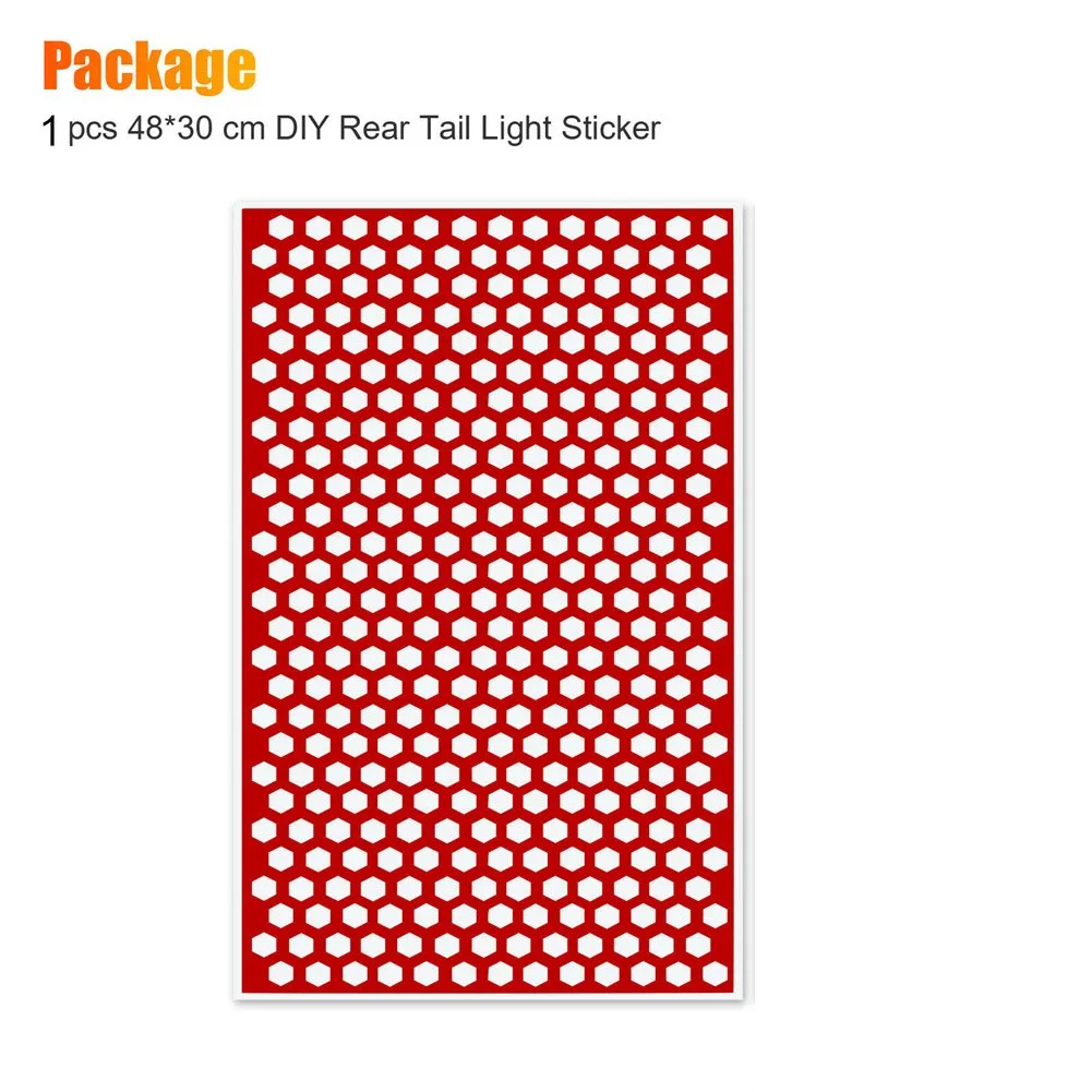

Car Car Tail Light Sticker Rear Tail Light Sticker Design Universal Waterproof 1 Piece
