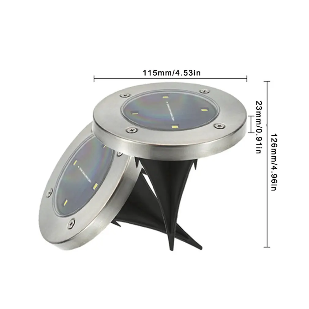 

Led Solar Lawn Lamp Solar Power Buried Light Under Ground Lamp Outdoor Path Way Garden Decking Light White Warm White