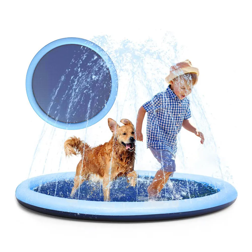 

Inflatable Children Play Water Mat Outdoor Foldable Sprinkler Pad Kids Summer Games Fun Spray Water Cushion Toys 100/150/170cm