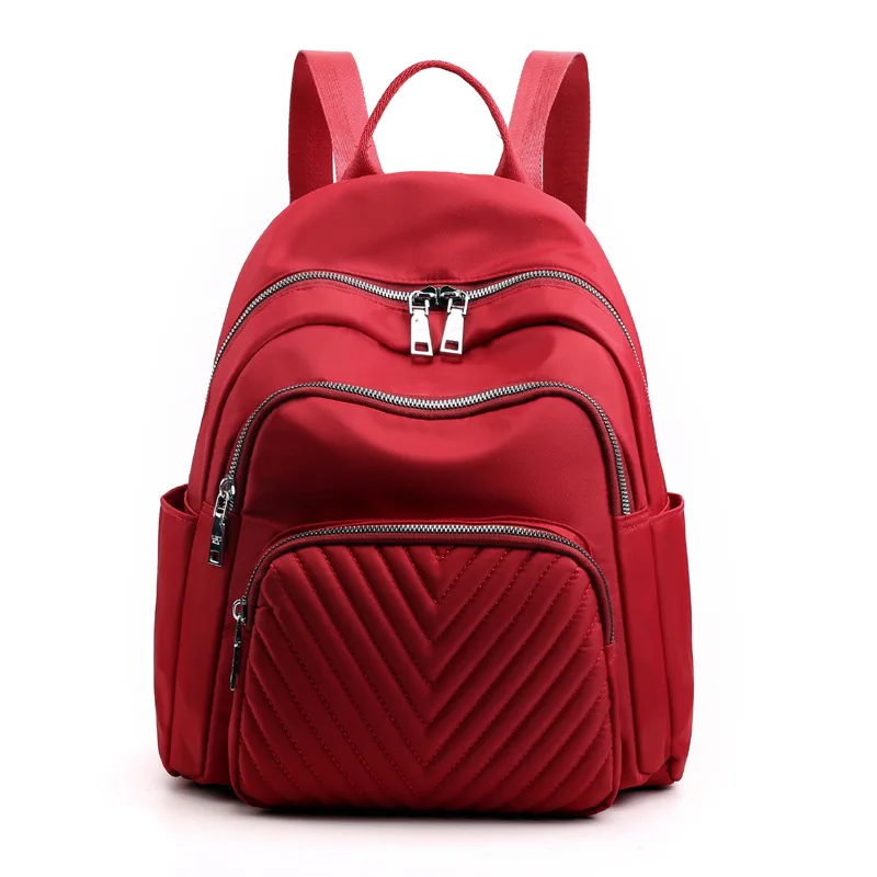 

Girls College School Bag Fashion Nylon Women Backpack Thread Large Capacity Back Pack For Teenagers Travel Shoulder Bag Rucksack