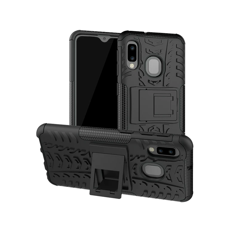 Armor Stand Case For Samsung Galaxy A10 A20 E A10E A20E Hybrid Rugged Cover Silicone |