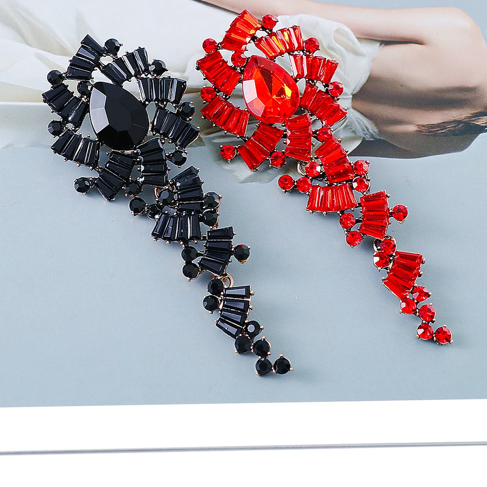 

2022 Earrings for Women Rhinestone Dangle Earrings High Quality Long Tassel ​Crystal Earrings Jewelry Party Wedding Gift