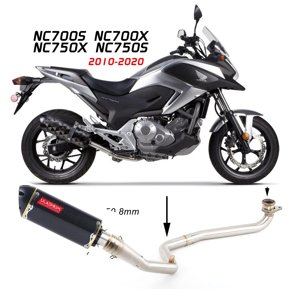 

MOTORCYCLE FRONT NC700S MODIFIED EXHAUST PIPE, NC700X NC750X, NC750S. 2012-2020 Exhaust Muffler Escape