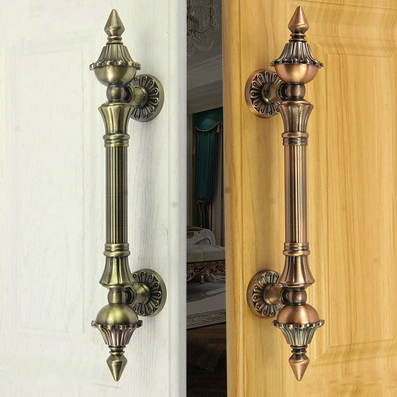 

2PCS Antique Zinc Alloy Handle Door Pull Bronze Gate Retro classic Handle