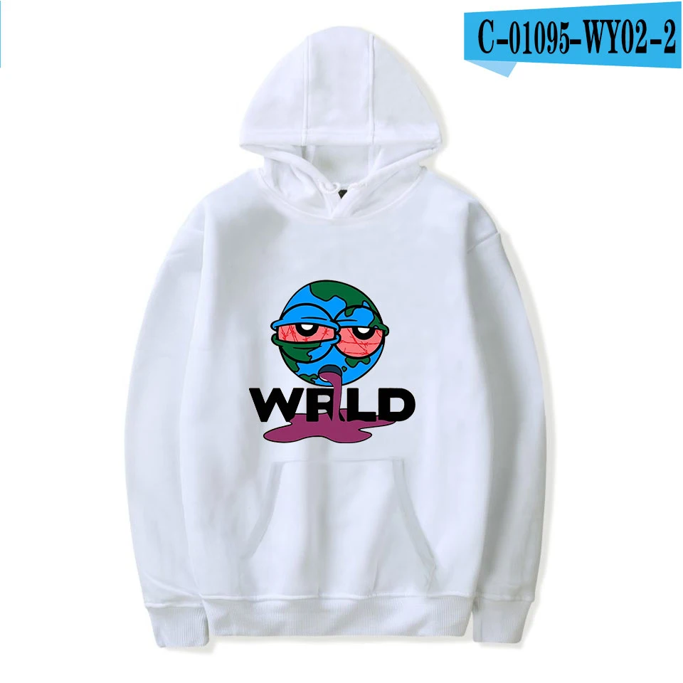 White Толстовки с капюшоном rapper Juice Wrld для мужчин/женщин, Новое поступление, модный принт, поп-хоп стиль, крутой сок Wrld, толстовка с капюшоном, пальто - Цвет: White