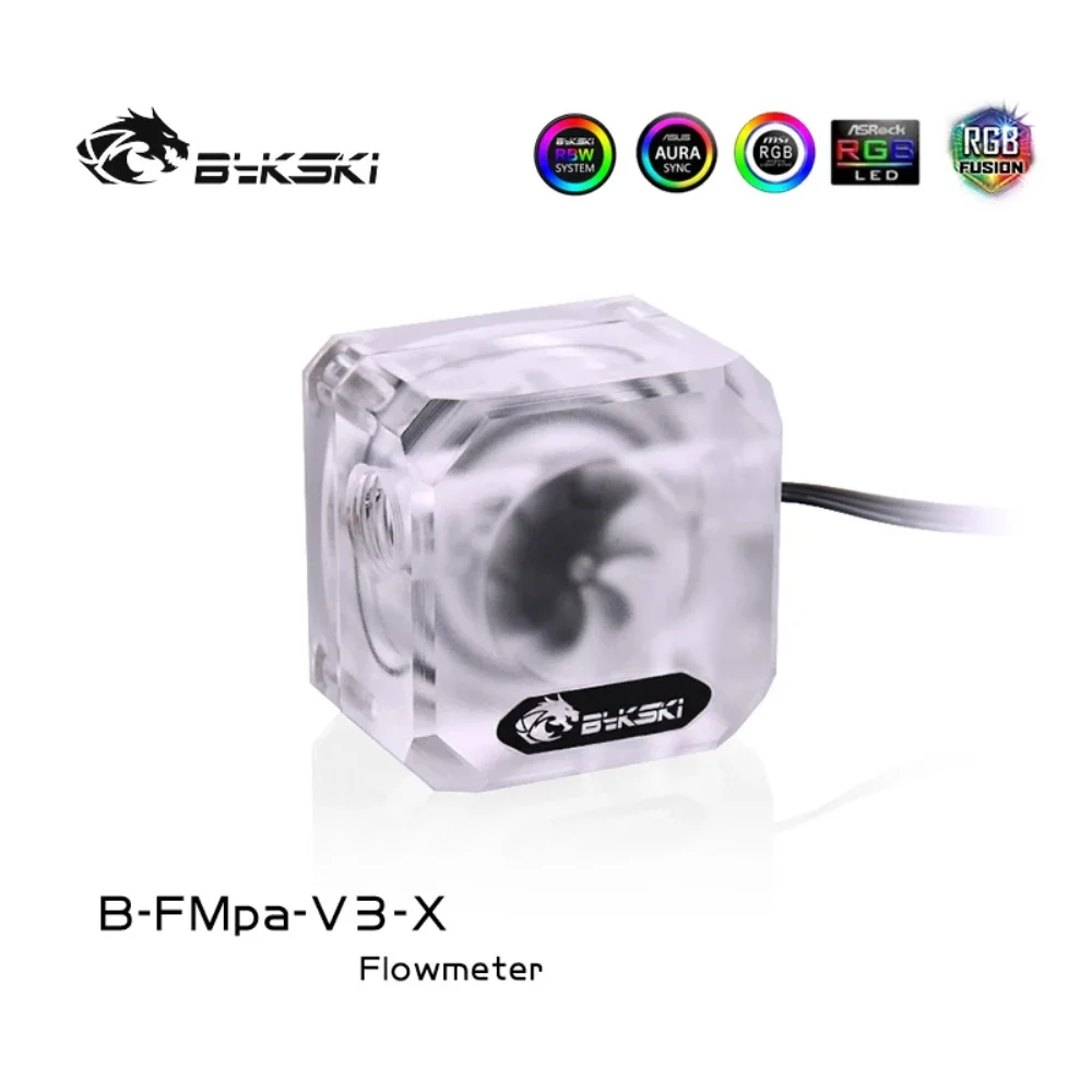 Bykski B FMpa V3 X матовая акриловая вода G1/4 RBW(5v) RGB(12v) система освещения водяного
