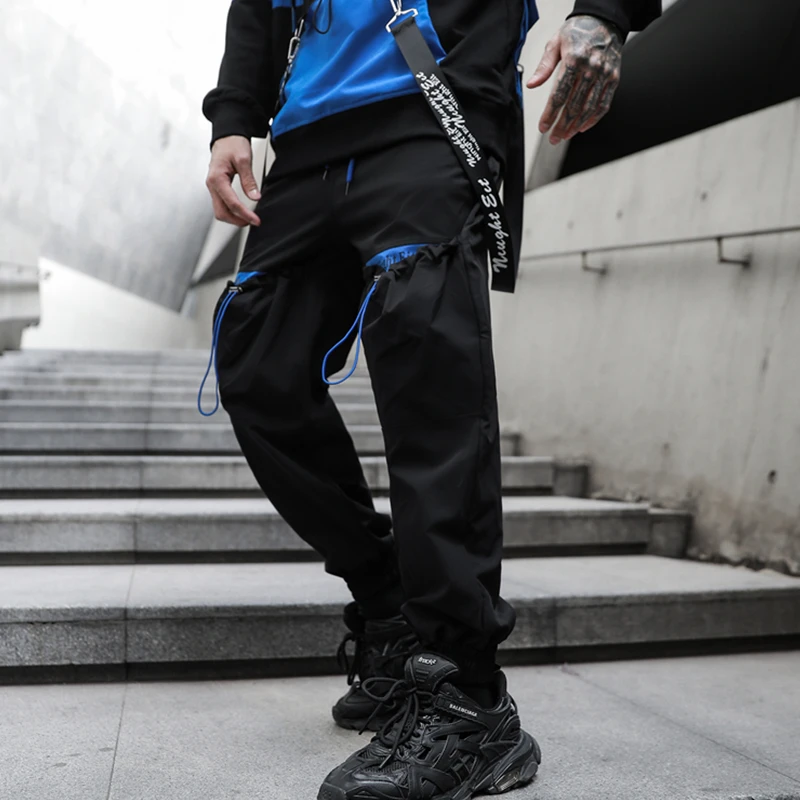 

Man Pants Streetwear 2021 New Arrivals Black Joggers Hip Hop Trousers Men Loose Fashion Casual High quality Cargo Pants Men