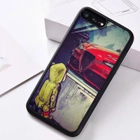 boy see sports car jdm drift phone case rubber for iphone 12 11 pro max mini xs max 8 7 6 6s plus x 5s se 2020 xr cover