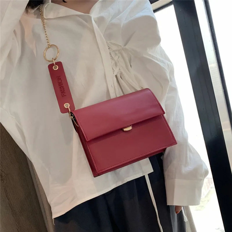 Новинка 2020 универсальная сумка через плечо в стиле ретро с цепочкой маленькая