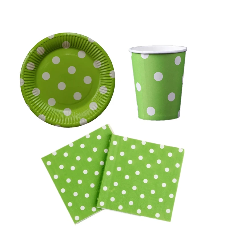 60 шт./лот мальчиков сувениры чашки украсить желтая точка мультяшную тему посуда набор «С Днем Рождения» тарелки для вечеринки будущей матери Бумага салфетки