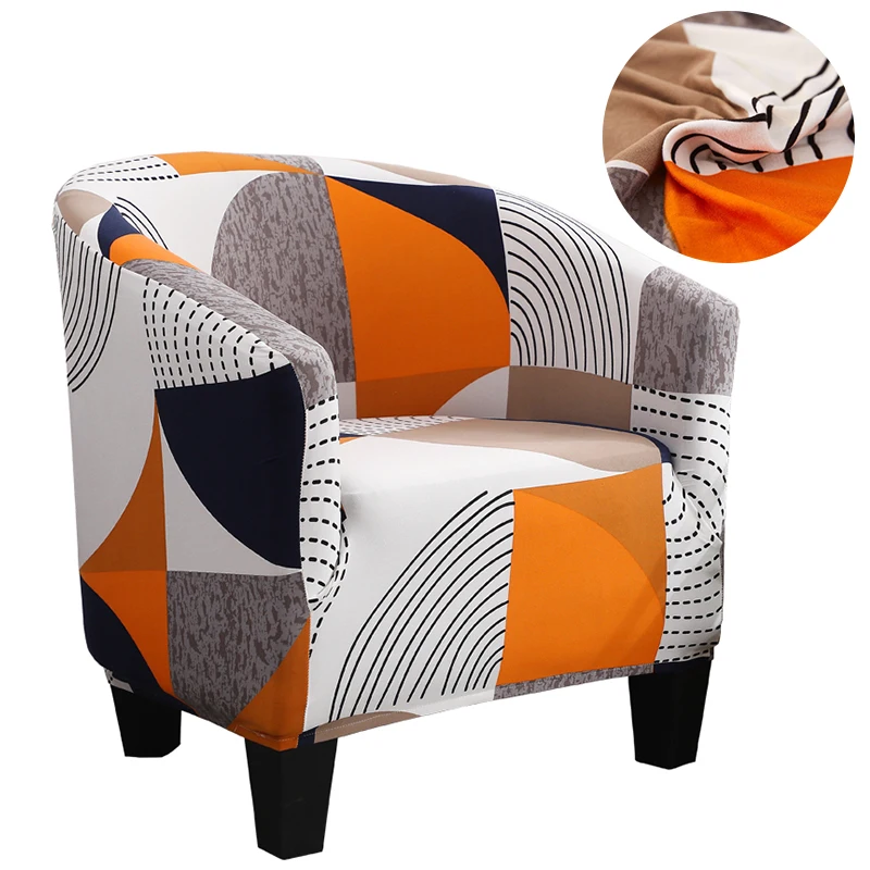 

14 Kind Printed Tub Chair Cover Big Stretch Arm Chair Covers With Cushion Covers Seat Covers For Home Hotel Party Banquet Office