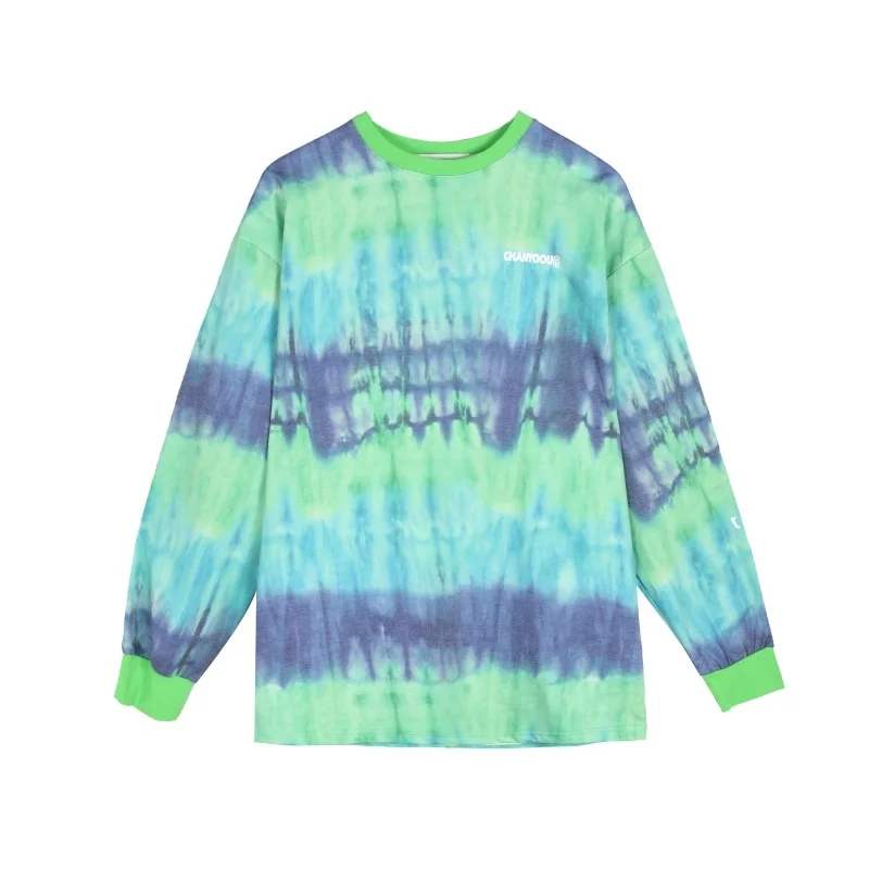 Женская футболка модная новая Корейская свободная в стиле хип-хоп с длинным