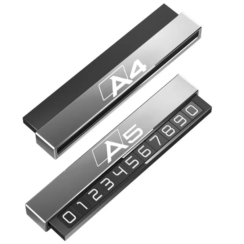 

Temporary Parking Card Phone Number Card Plate Telephone Number Car Park Stop In Automobile For Audi A4 A3 A6 A7 A8 A1A5 Q5 Q7