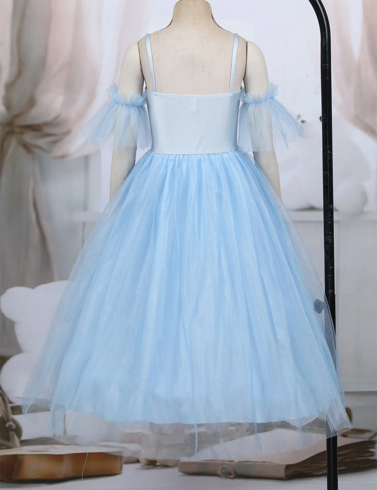 Романтический стиль балетные костюмы Детские Длинные Платья На Бретельках