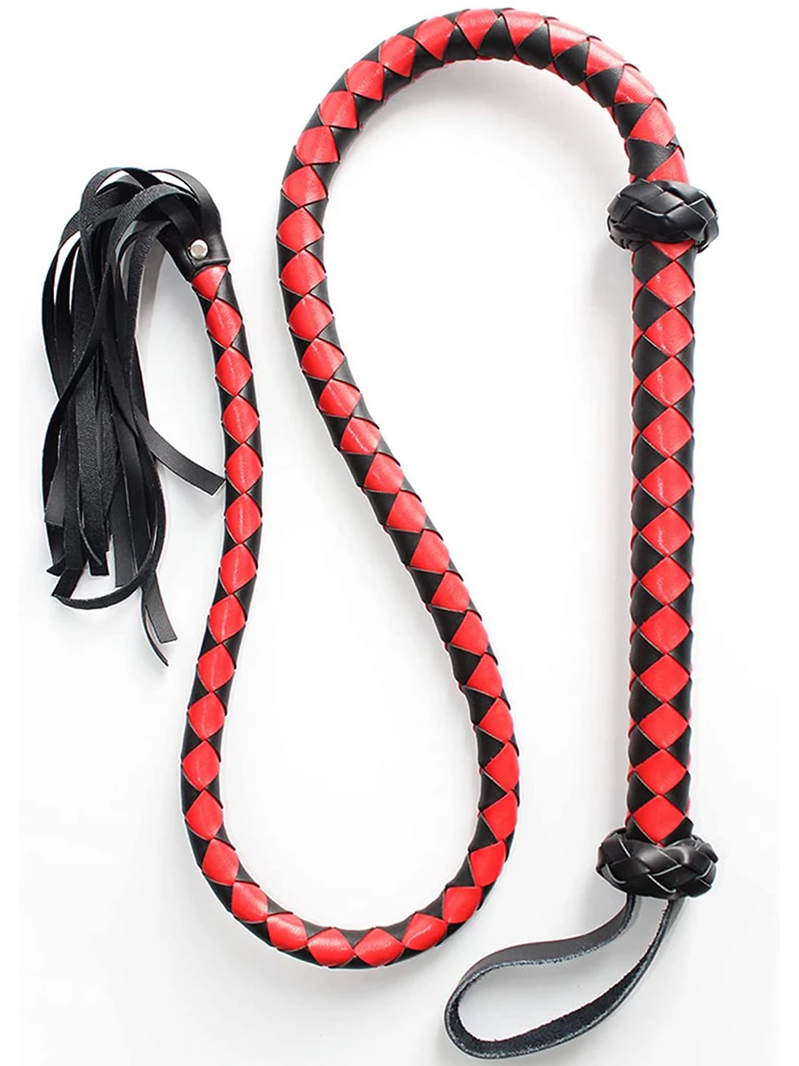 Мягкий кнут с ручкой плетка из искусственной кожи учебный инструмент для конного