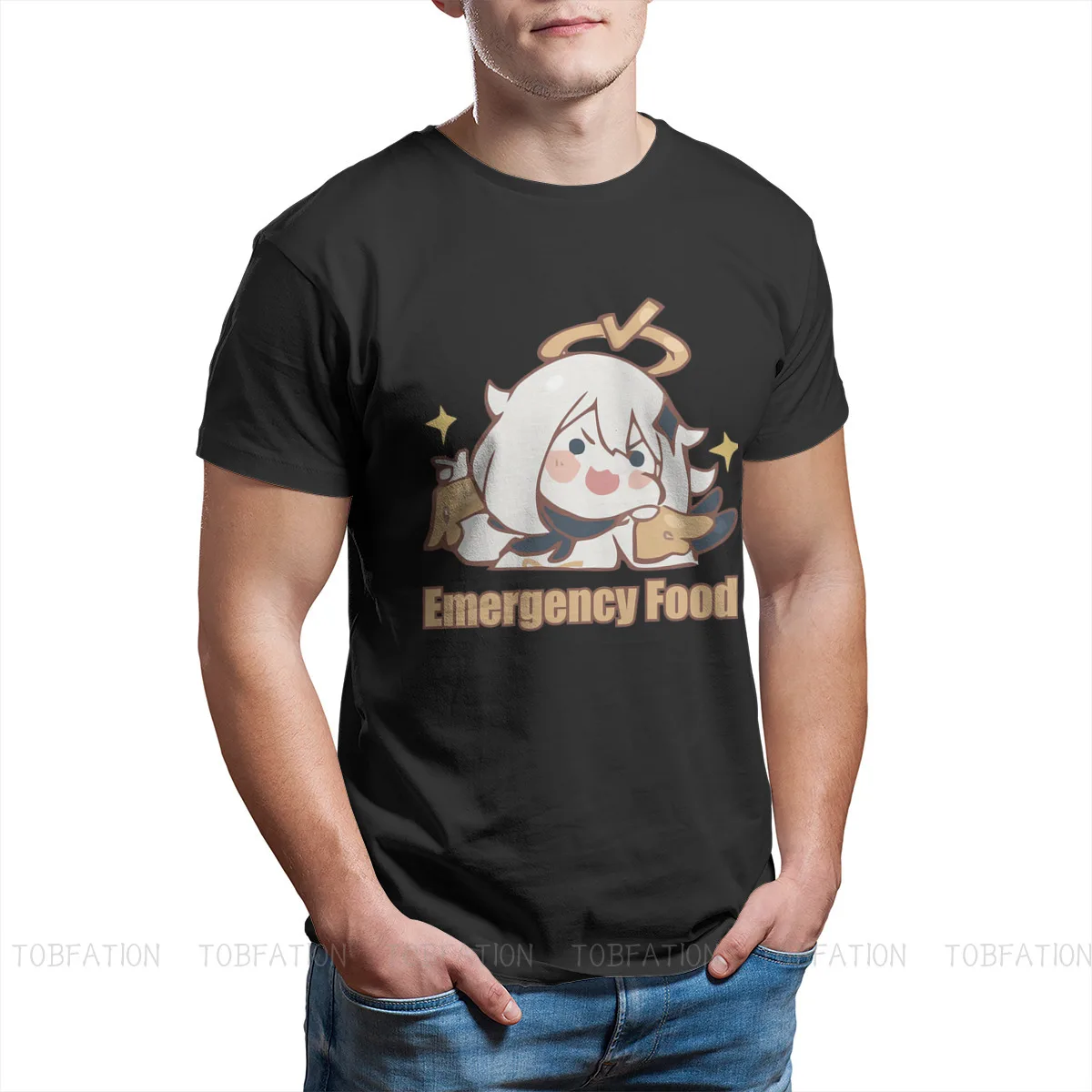 

Genshin Impact Game Paimon Teyvat Venti Childe Crewneck TShirts Emergency Distinctive Homme Funny T Shirt 6XL