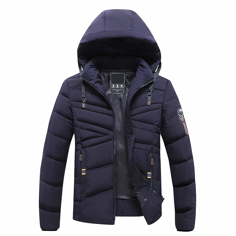 Winter New Windproof Warm Thick Parkas Fashion Hooded Coat Men Autumn Brand Outwear Classic Casual Parkas Jackets Men