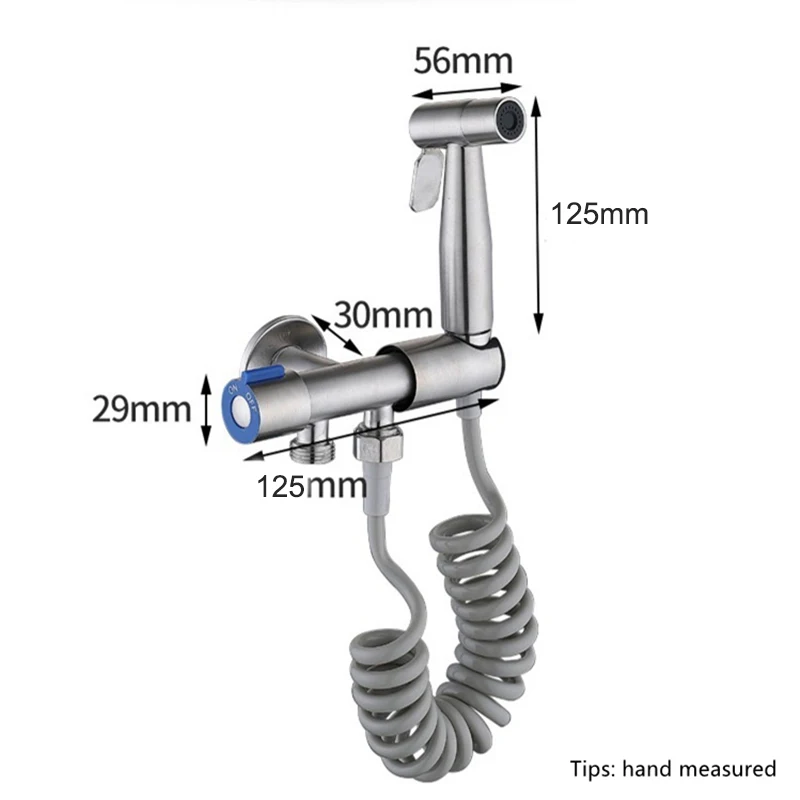 Комплект для биде из нержавеющей стали Женский черный ручной распылитель