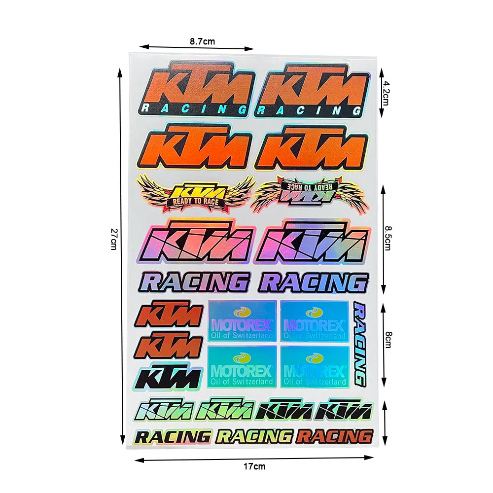 Лазерные цветные наклейки для мотоциклов на бак Bully Dog Для KTM 125 150 200 250 300 350 400 450 SX SXF
