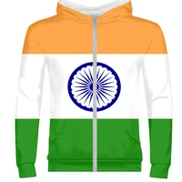 india male custom made name number ind zipper sweatshirt nation flag hindi country republic indian college print photo clothes