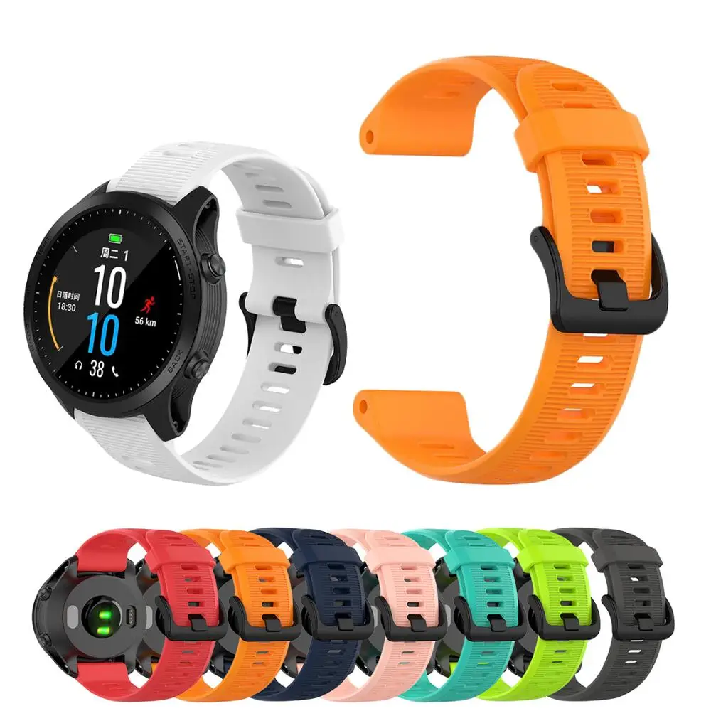 

22mm SIlicone watch strap for Garmin Forerunner 935 945 smart watch official bracelet band Sport replacement strap for Fenix 5