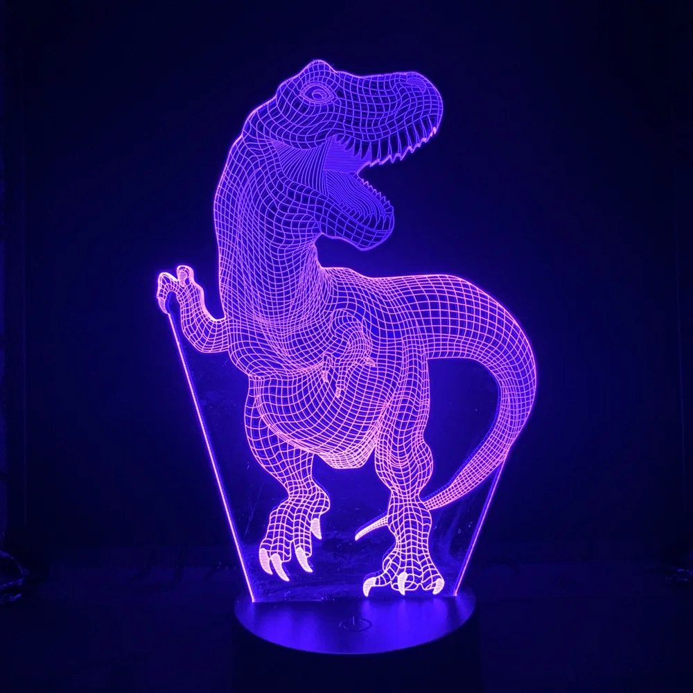 Светодиодный ночсветильник с сенсорным датчиком визуальное 7 цветное украшение