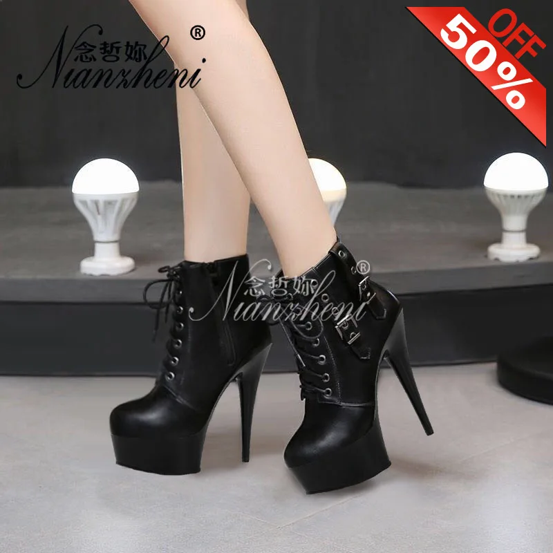 

Sexy Nightclub Stripper Exotic Dancer Low tube Short Boots 15cm High heeled shoes Fetish Trend All match Cross dressing Novelty