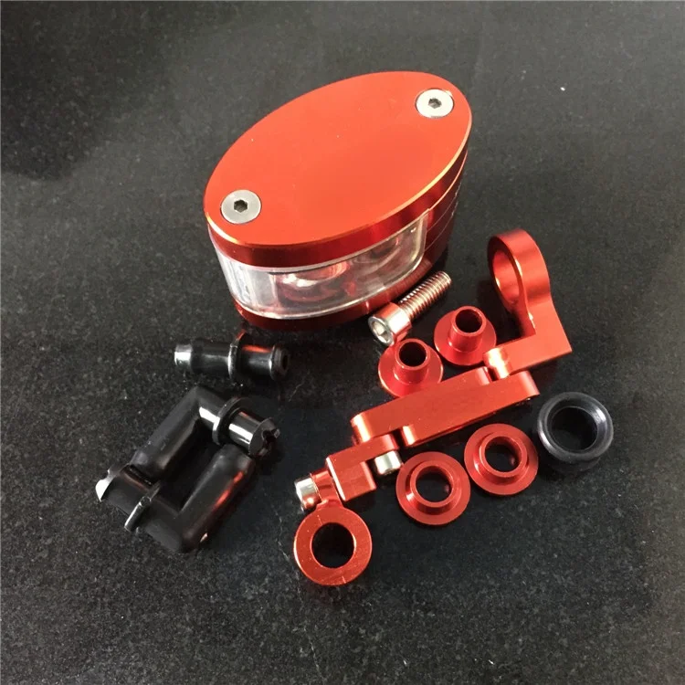 

Motorcycle Brake Fluid oil Reservoir Cup tank +support bracket FOR KTM YAMAHA MT07 MT09 TMAX500 530 HONDA YZFR3 R25