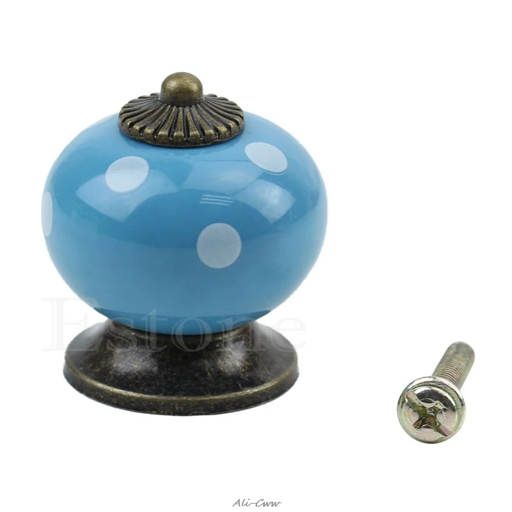 2018 винтажная Ретро круглая зеркальная дверь шкафа Ручка для декора