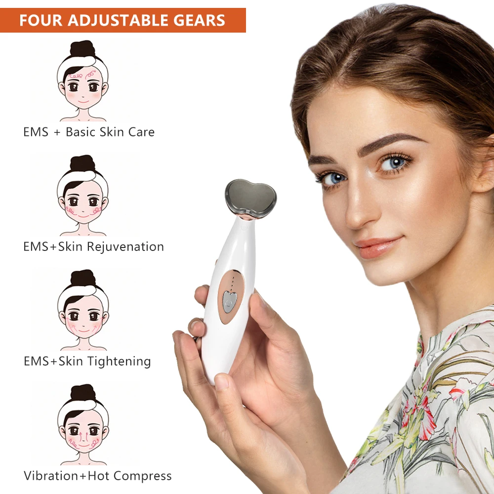 

Electric EMS Skin Rejuvenation Face Lifting Tighten Massage Beauty Care Machine Slim Lift Tighten Face Beauty Device Vibration