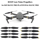 2 пары низкошумных пропеллеров быстросъемные 8331F лезвия складные пропеллеры для DJI Mavic Pro Platinum Drone аксессуары