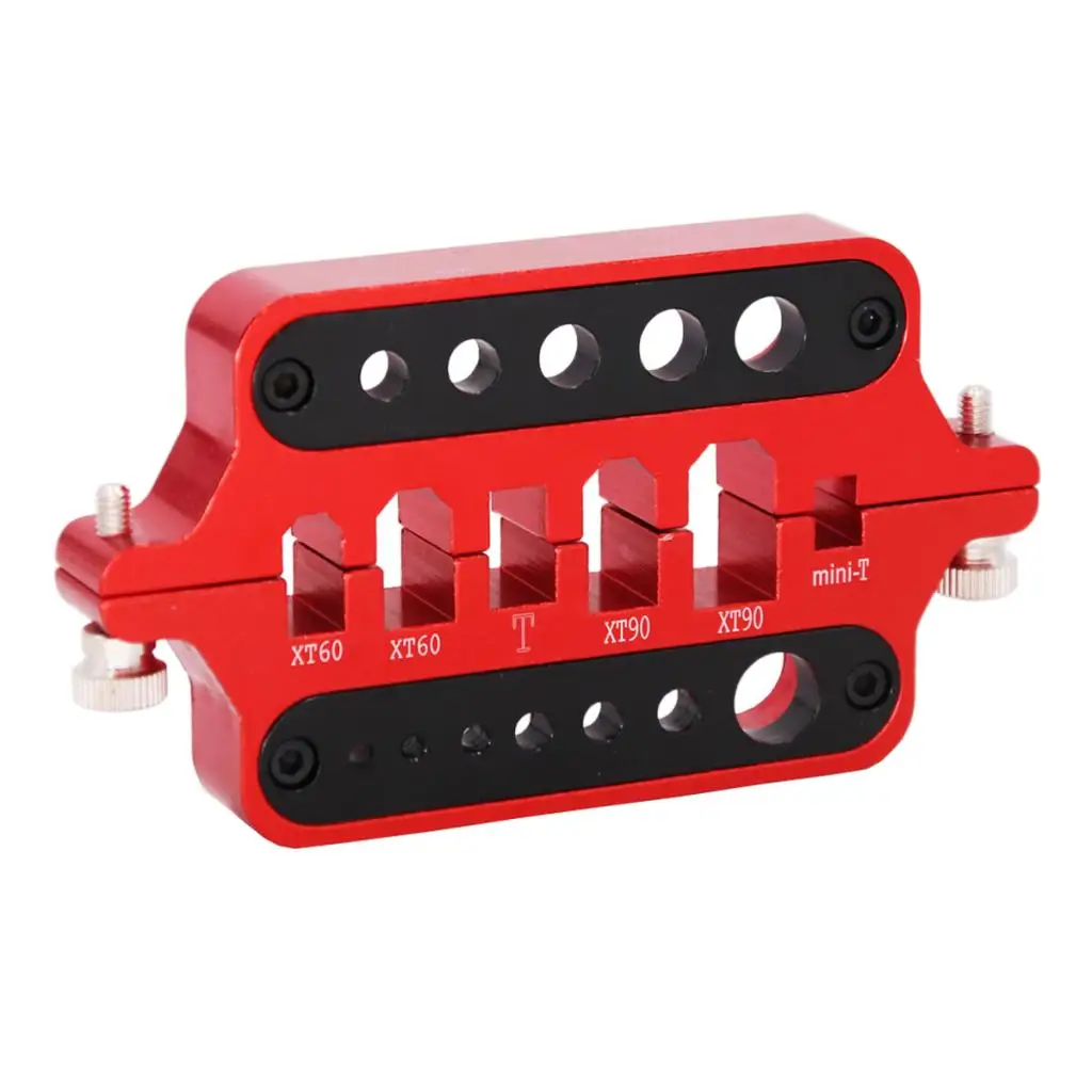 

Aluminum Alloy Welding Insulate Station For XT60 XT90 T 2-Plug Red