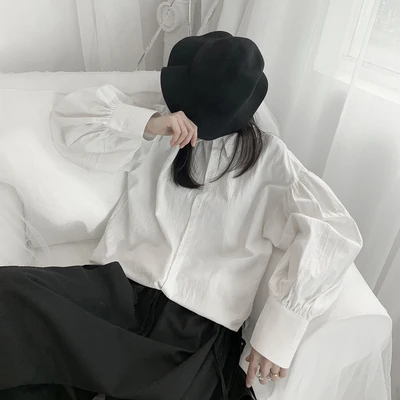 Оригинальная рубашка Yamamoto в стиле ретро из хлопка и конопли простой свободный