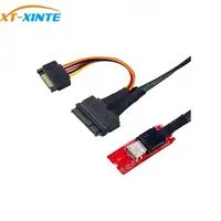 XT-XINTE M.2 M-Key PCIe 3.0 to Oculink SFF-8612 Host Adapter with SFF-8611 to SFF-8639 Cable for 2.5" NVMe U.2 (SFF-8639) SSD