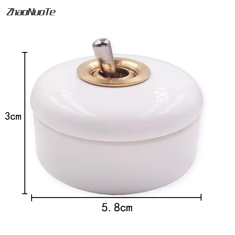 1 способ 2 настенный Ретро Керамика тумблер Металлический Рычаг Творческий