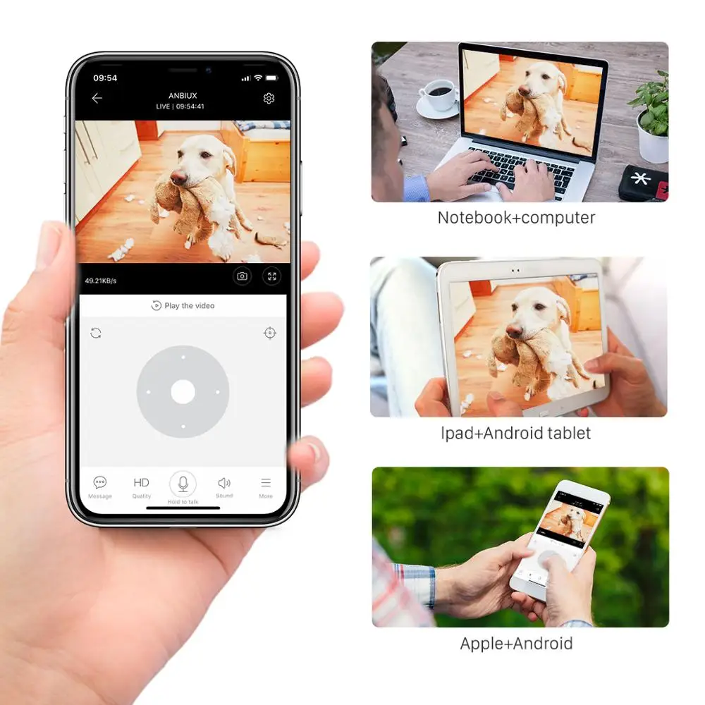 BESDER HD 960P WiFi IP-камера Домашняя камера Внутренняя IP-система видеонаблюдения с
