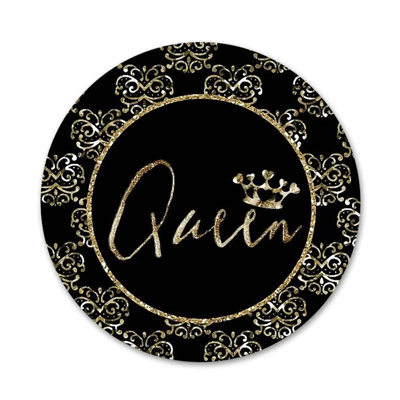 

Queen and king crown Coque Icons Pins Badge Decoration Brooches Metal Badges For Backpack Decoration