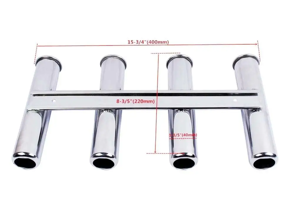 4 трубный держатель тройной нержавеющей стали Вертикальный многофункциональный