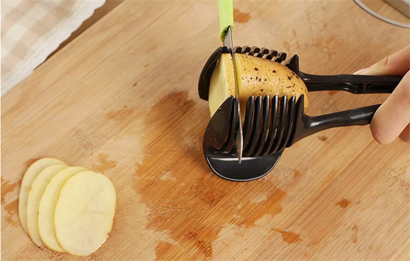 

Tomato Fruit Slicer Lemon Slice Clip Multifunctional Fruit Slicer Food Clip
