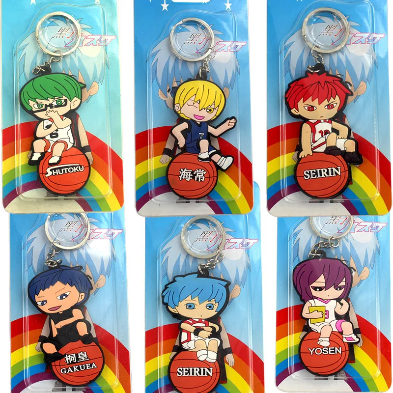 Искусственные фигурки аниме Kuroko кулон Tetsuya Kagami Taiga Hyuga Junpei|Брелоки| |