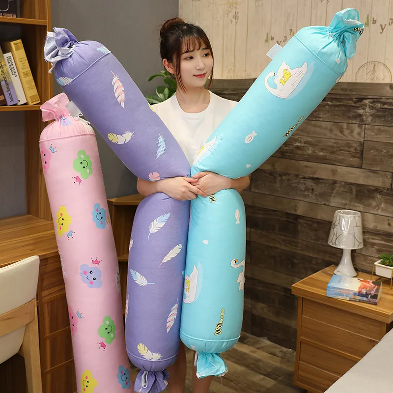 65 180 см Длинные Плюшевые Kawaii цилиндрический конфеты подушка прекрасная 24 шаблон