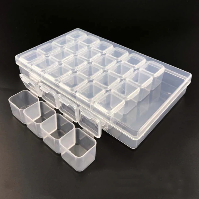 28 решетки разборные Алмазная вышивка аксессуары алмазов картина Коробки вышитые