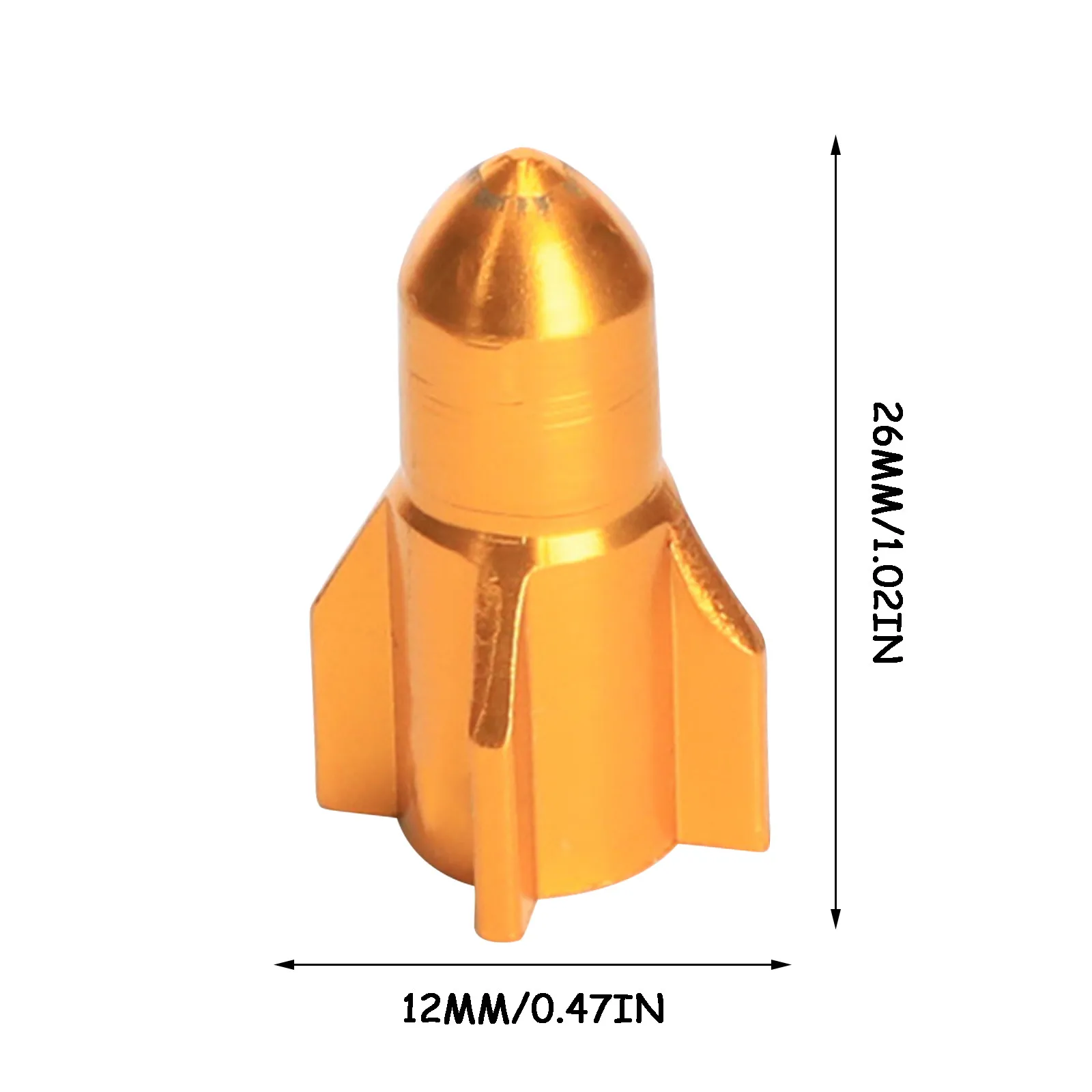 

Bicycle Valve American Color Cnc Aluminum Alloy Rocket Shape Mountain Bike Valvex Cap Rocket Shape Gas Nozzle